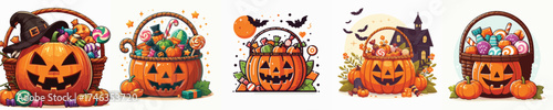 a vector of halloween pumpkin