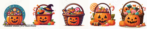 a vector of halloween pumpkin