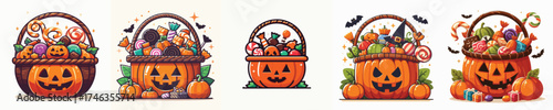 a vector of halloween pumpkin
