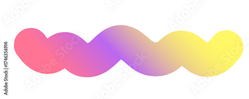 Colorful abstract graphic icon Geometric gradient style 