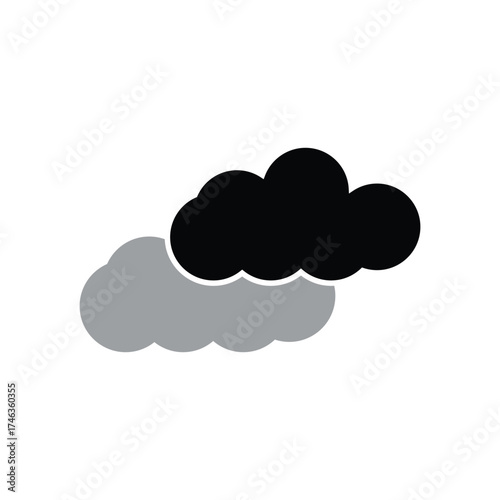 Cloud icon design template isolated