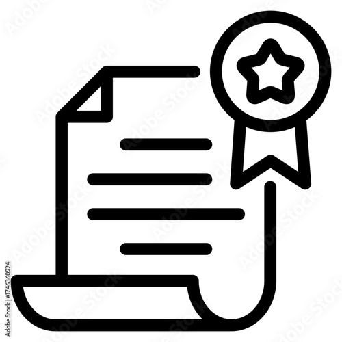 Honor Certificate Icon