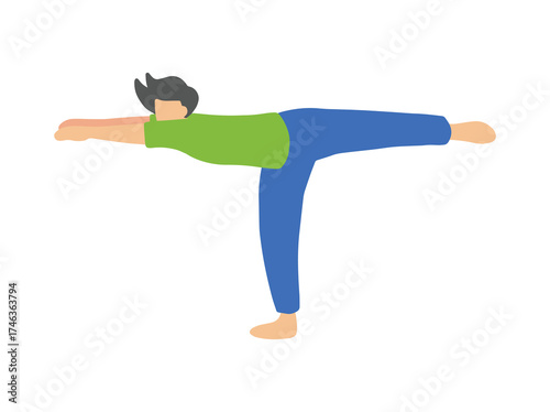Yoga Pose Illustration

