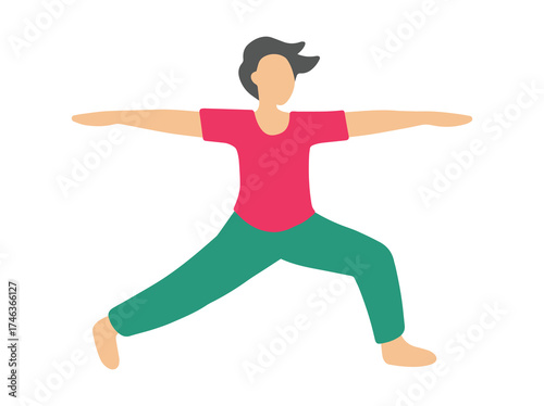Yoga Pose meditation Illustration
