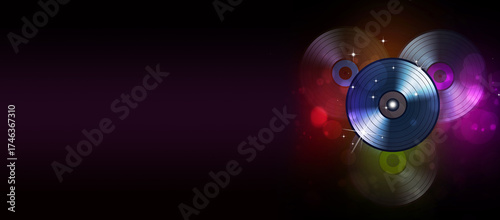 vinyl music records banner