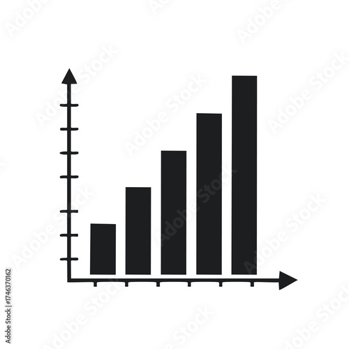 Bar Graph Showing Upward Trend chart bar chart