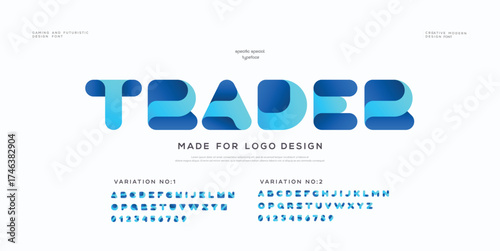 modern colorful ribbon font, for your logo design, bright colorful letters A, B, C, D, E, F, G, H, I, J, K, L, M, N, O, P, Q, R, S, T, U, V, W, X, Y, Z, vector illustration 10EPS

