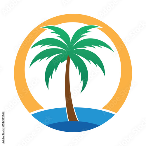 Palm tree vector