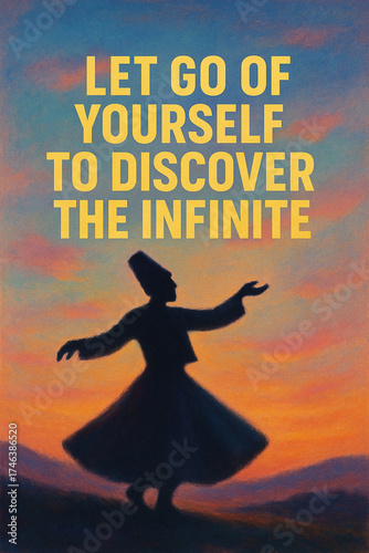Sufi Poster on Dissolving the Ego to Unveil the Heart’s Light and Divine Nearness