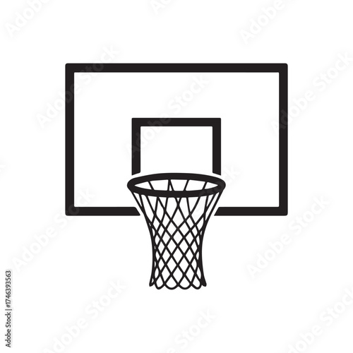 basketball hoop and net