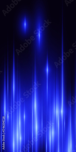 Abstract glowing blue rays futuristic background