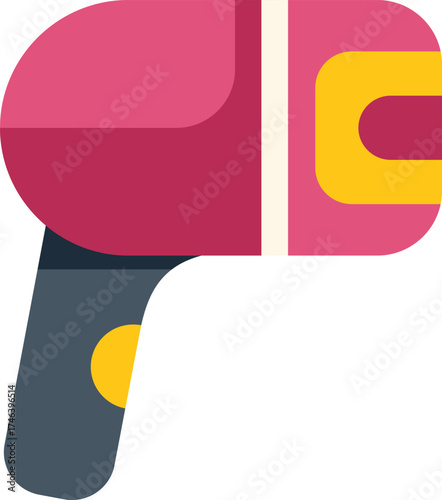 Barcode scanner is scanning a barcode using a laser beam to read the product information