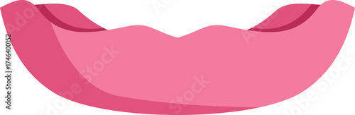 Illustration of a human tongue showing taste buds anatomy