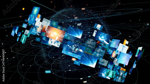 image, image analysis, image generation ai, ai, artificial intelligence, screen, science, video, network, vr, virtual reality, nft, content, research, data, digital, dx, crypto asset, library, art, an