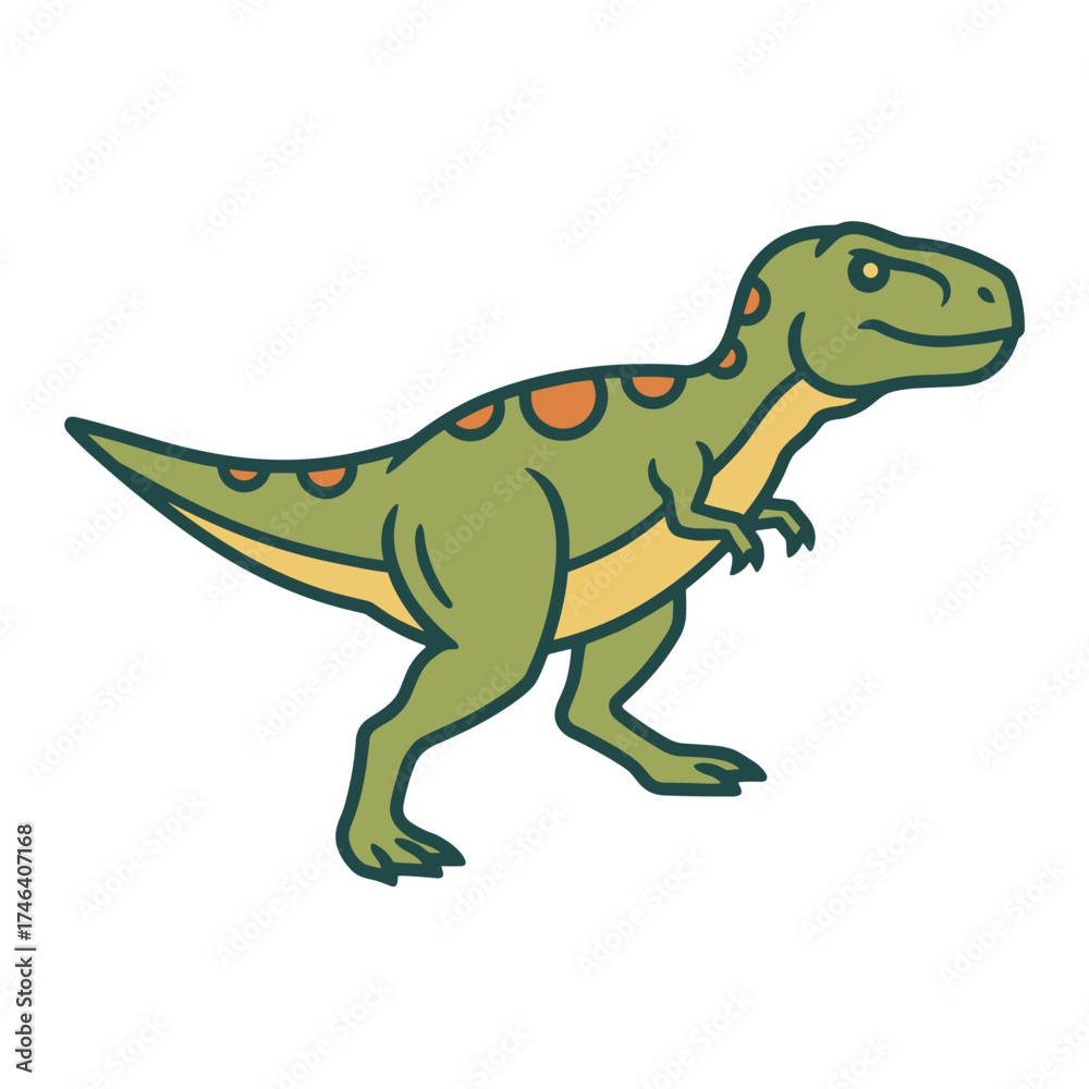 Fototapeta premium Simplified Dinosaur