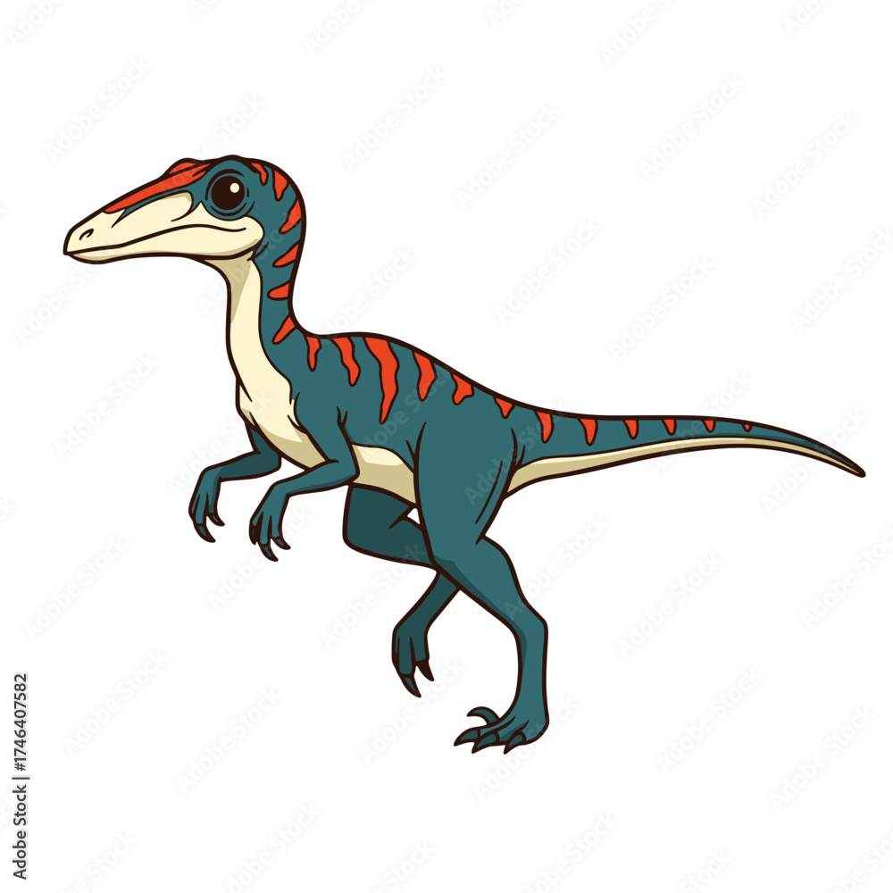 Obraz premium Running Dinosaur Design