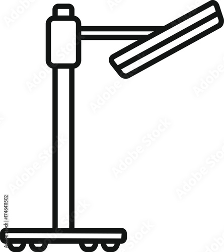 Surgical lamp providing focused light for medical procedures in a sterile environment
