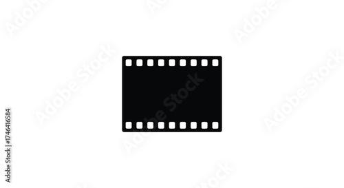 Vintage film strip frame cinematic reel cinema footage photography nostalgia retro abstract concept silhouette