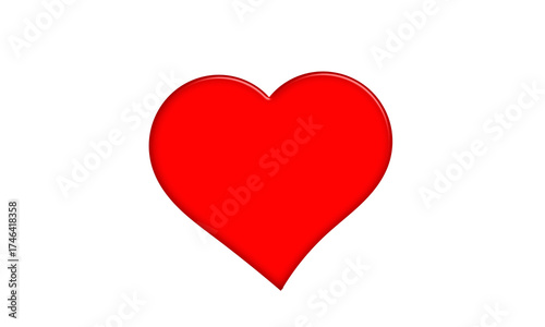 Free Download Red Heart Icon – Classic Love Vector PNG for Global Social Media and Creative Design - GFXLoad