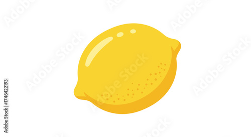 Fresh lemon illustration isolated on white background for design elements
