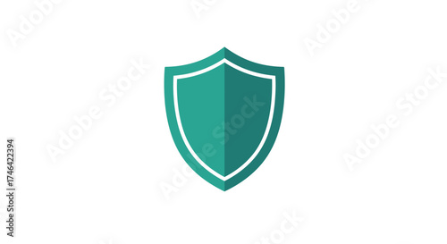 Green shield icon protection security safety and assurance symbol