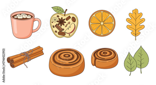 Cozy autumn treats and drinks for a warm season.