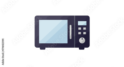 Isolated microwave oven illustration kitchen appliance on white background