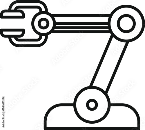 Robotic arm manipulating objects, symbolizing automation and advanced manufacturing processes in modern industry