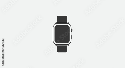 Smartwatch illustration modern technology and timekeeping device concept