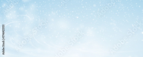 Christmas background with small falling snowflakes. Snow storm effect, blurred, cold wind with snow png. Holiday powder snow for cards, invitations, banners, advertising.	
