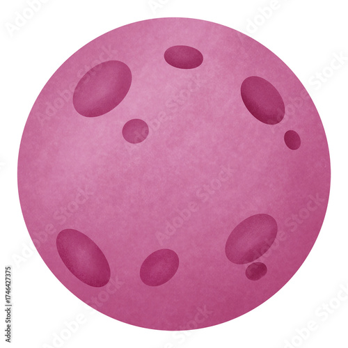 Halloween colorful moon watercolor Illustration.