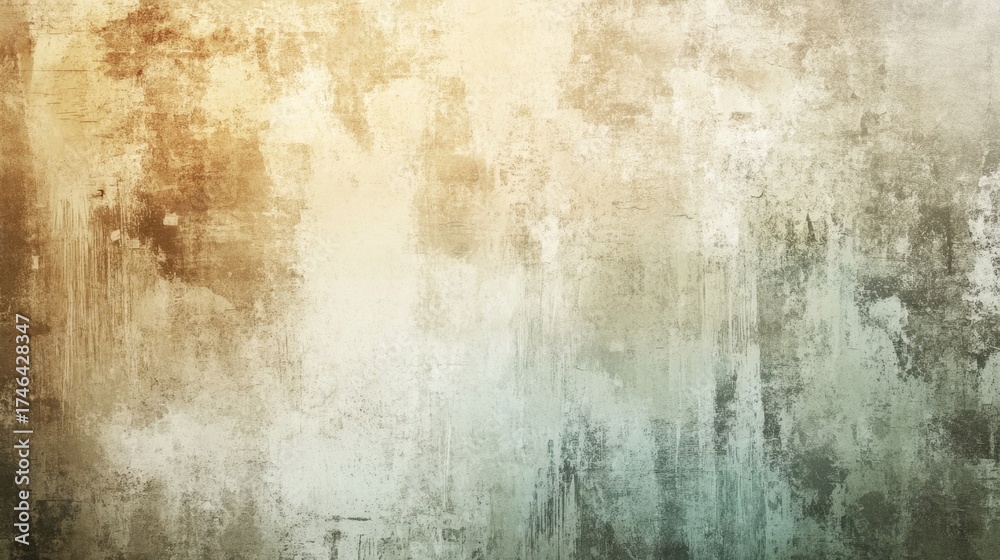 Fototapeta premium Grunge vintage retro background with worn textures and soft earth tones