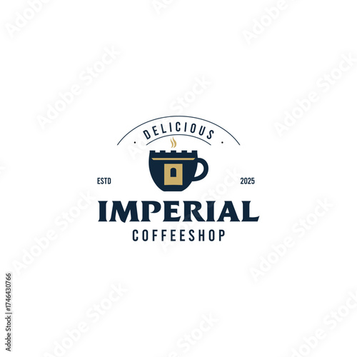 Elegant attorney logo featuring a stylized pillar and the name Henry Attorney design