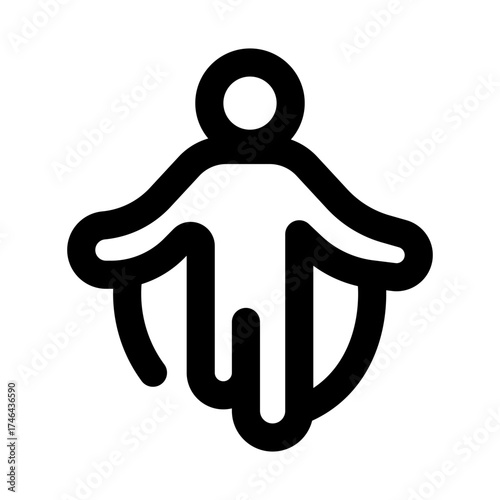 Skipping playful icon collection for fitness, exercise, and healthy lifestyle design projects