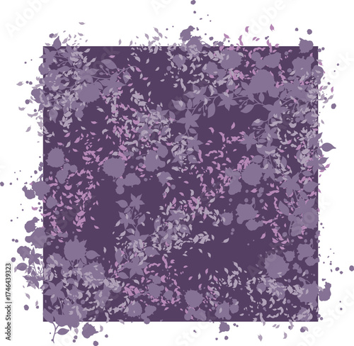 simple abstract leaves grape background perfect for hijab pattern design