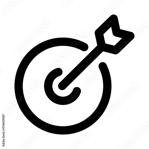 Business Goal Success Target modern icon for professional and creative achievement projects