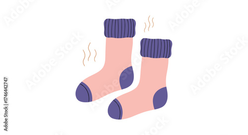 These socks smell bad and need to be washed.