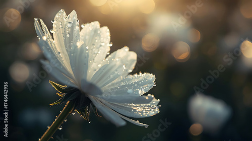 Ethereal Light on White Petals