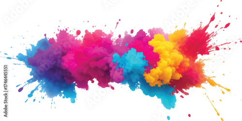Abstract purple shape in white empty space for graphic design projects