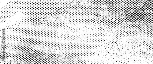 Vector halftone grunge rough grain texture poster design