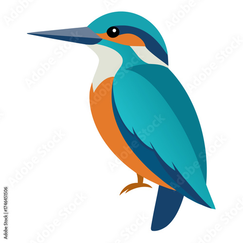 Kingfish Vector Illustration | Generative AI Linocut Silhouette Design for Print and Digital Art