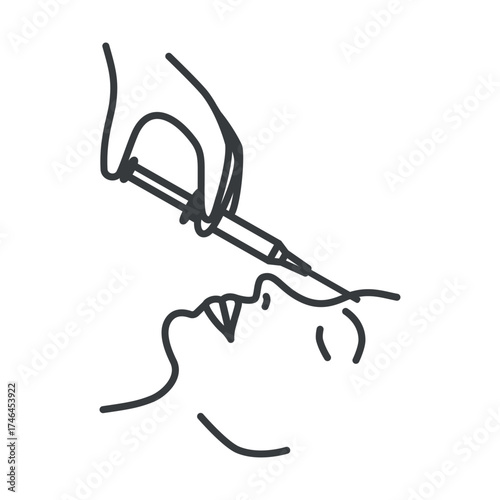 injections in the forehead