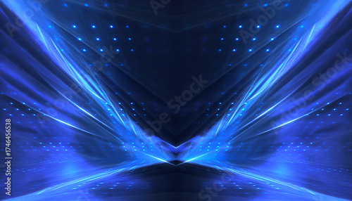 Abstract futuristic neon ba...