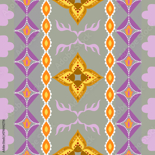 Geometric Ethnic traditional seamless , Aztec, Tribal, Hmong, Native American Indian, Pattern design for wrap, carpet, decorative illustraion

