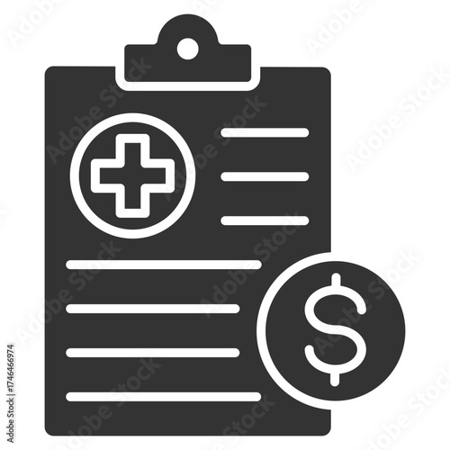 Medical Cost Solid Icon