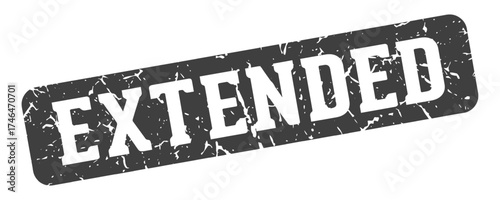 extended rectangular sign. extended stamp