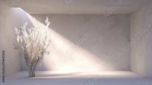 scandinavian. Minimalist Scandinavian interior with clean lines and neutral tones and natural ambient light. lifestyle magazines.