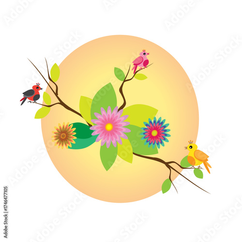 floral background with flowers