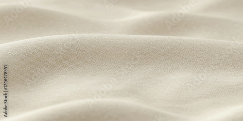 Abstract Close Up of Soft White Fabric Texture Background Design