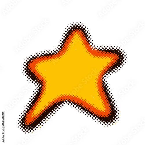 star icon vector illustration texture halftone. Favorite symbol icon